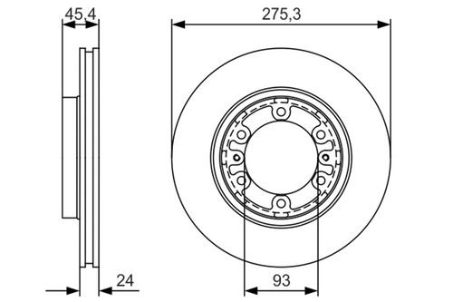 Bosch bremsscheibe 986 - bremsscheibe, 0