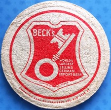Alter Bierdeckel Beck´s Bier