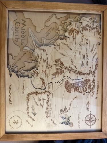 Zewood middle earth map - zewood, 3d