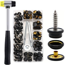 155x Edelstahl Druckknopf