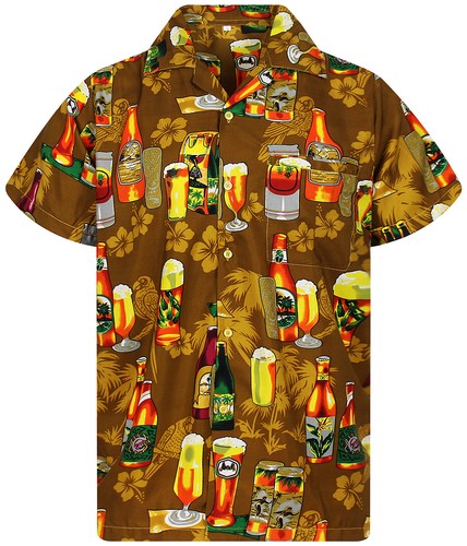 Funky hawaiihemd beer bottle - hawaiihemd,