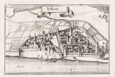 Trier Pfalzel Rheinland-Pfalz Ansicht Kupferstich Merian 1650