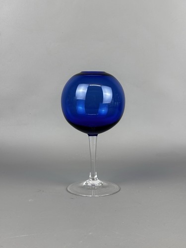70er jahre glas kugelvase - glas,