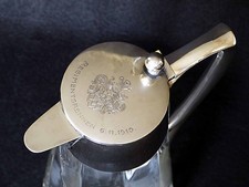 KRISTALLKARAFFE + SILBER 800 +