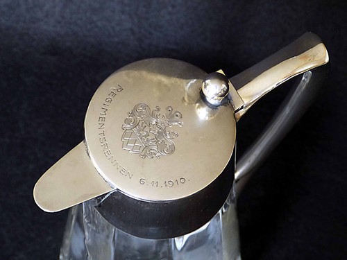 Kristallkaraffe silber 800 - kristallkaraffe,