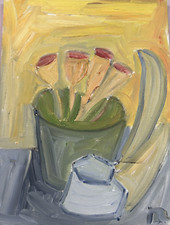 Originalgemälde von Hartmut "Hacky" Ritzerfeld – Öl auf Leinwand – 40 x 30 cm –