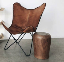 Leder Schmetterlingsstuhl