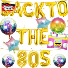 80er Jahre Party Deko Set 19