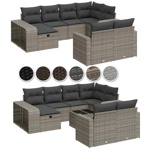 Polyrattan essgruppe lounge - essgruppe,