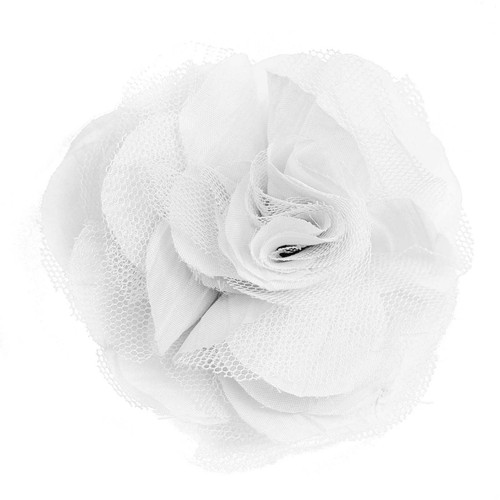 Textilblüte rose ø9cm - textilblüte,