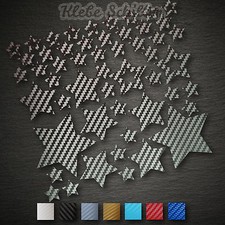 14436 Sterne Set 52 Stück CARBON Sticker Aufkleber Auto Motorrad Tuning