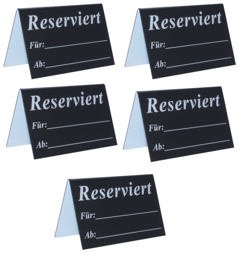 Reserviert tischaufsteller 5 - reserviert,