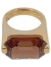 REBECA SANVER Ring Damen Elegant Gold mit Juwel Gr. 13