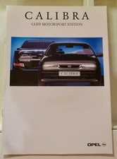 Opel Calibra Sondermodell Cliff Motorsport Prospekt Deutsch A4 8S. 1996  002/3
