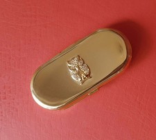 vergoldete Pillendose von