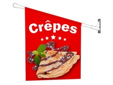 Werbefahne CRÊPES -