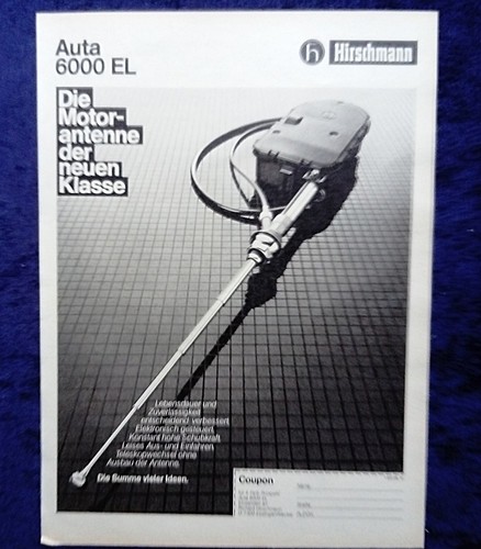 Hirschmann motorantenne - hirschmann,