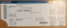 Herbert Grönemeyer altes Ticket Konzertkarte
