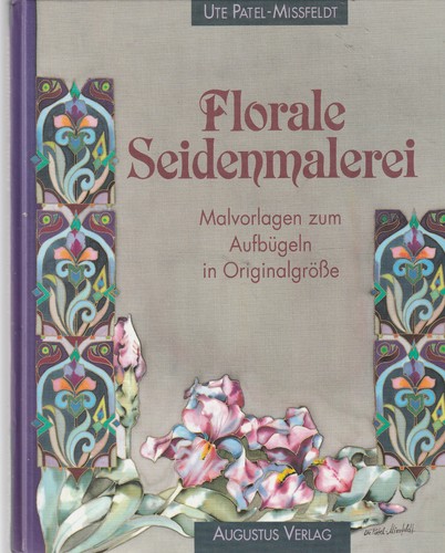 Florale seidenmalerei mit - seidenmalerei.,