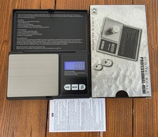 Tragbare Mini Digitale Waage von 0,01g bis 500g in schwarz