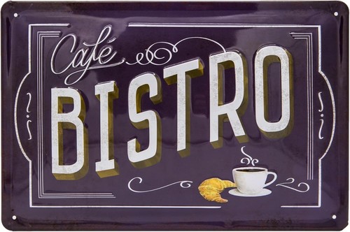 Bistro cafe geprägtes