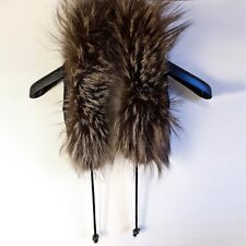 Silberfuchs Pelz Kapuze Kragen Fellkragen Pelzstreifen Jacke 70 cm