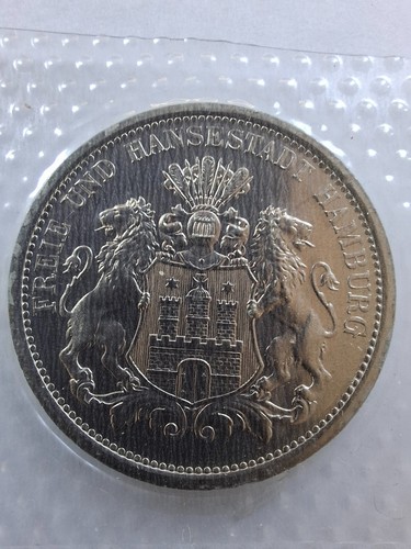 Medaille hamburg wappen - medaille, "wappen