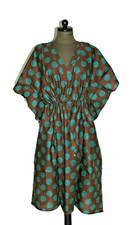 Kaftan Kimono braun Kreise