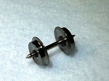 10 H0e Radsätze/Achsen 8,3mm A:18,5mm beidseitig Isoliert Messing Spurweite 9mm