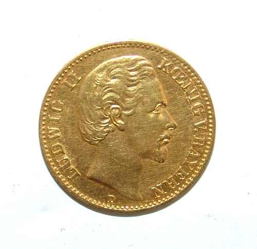 Goldmünze ludwig könig - ii.,