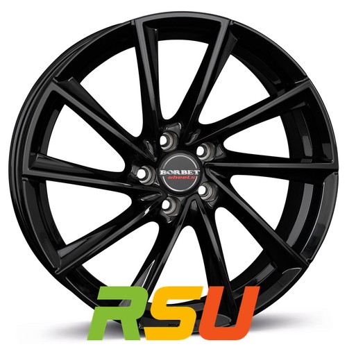 Borbet vtx black glossy 8x18 - glossy, 8x18"