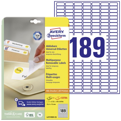 Avery zweckform l4731rev - avery-zweckform, l4731rev-25