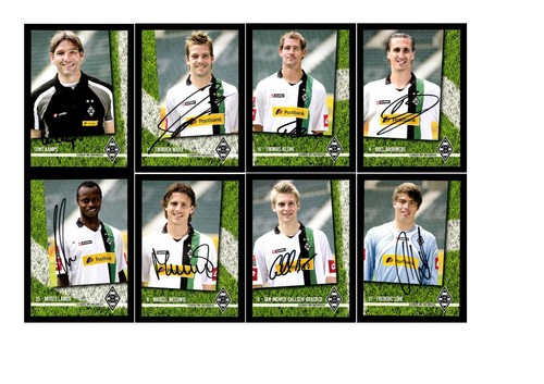 Autogrammkartensatz borussia - autogrammkartensatz,