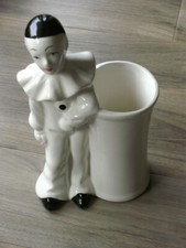 Keramik Clown mit Vase
