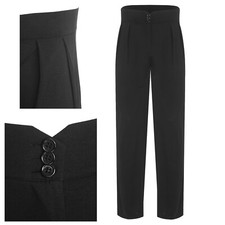 DE Herren Standardtanzhose Straight Bottom Pants Latein Rumba Jazz Hose Männer