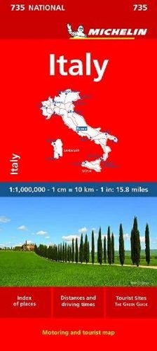 Italy michelin national - -, map