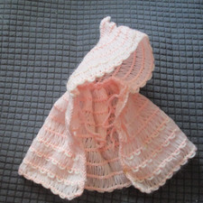 hübsches rosa Cape mit Kapuze