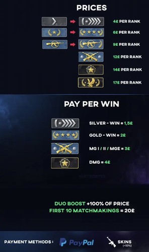 Csgo rank boost - rank,