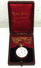 Damen taschenuhr gold - -,