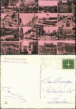 Postkaart Vaals 16 Ansichten, Straße, Grenze, Denkmal 1957
