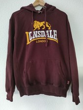 Lonsdale Kapuzenpullover Gr. L weinrot Herren Hoodie Sweatshirt