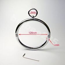 Metall Halsband Mit O-Ring Halsreif Abschliessbar Kragen Sklavin Bondage DE DE