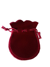Hochwertiger Schmuckbeutel Geschenkbeutel aus Samt mit Kordelzug - BORDEAUX
