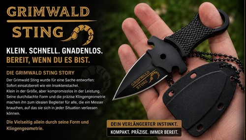 Grimwald sting neck knife - grimwald,