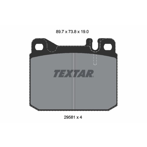 Textar bremsbelagsatz - textar,