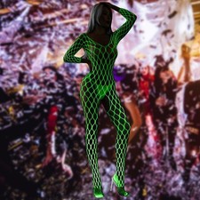 Netzstrümpfe leuchtend leuchtend im Dunkeln Kleidung Strumpfhose D3P7 Fishnet NYD