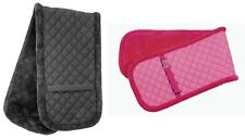 Longiergurt-Unterlage mit Kunstfell schwarz pink Warmblut Pony USG NEU