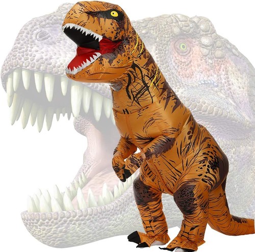 Aufblasbares dino kostüm - aufblasbares,
