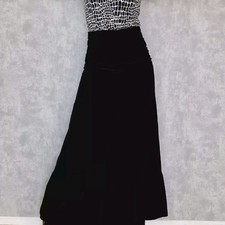 Vera Mont Samtrock 34 XS Maxirock Lang Vintage Rock Schwarz Elegant Retro