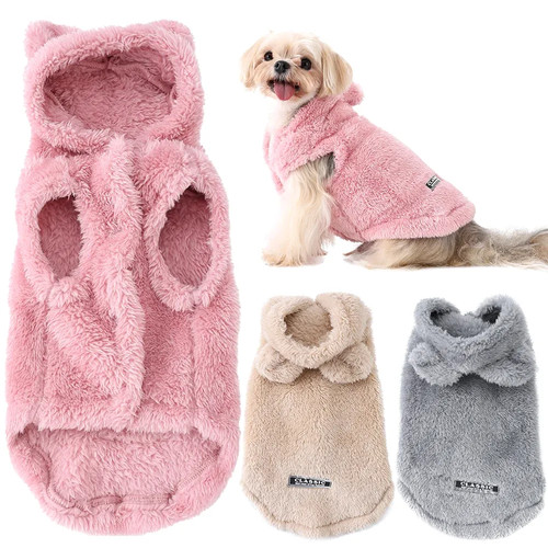 Hundemantel winter plüsch - hundemantel,